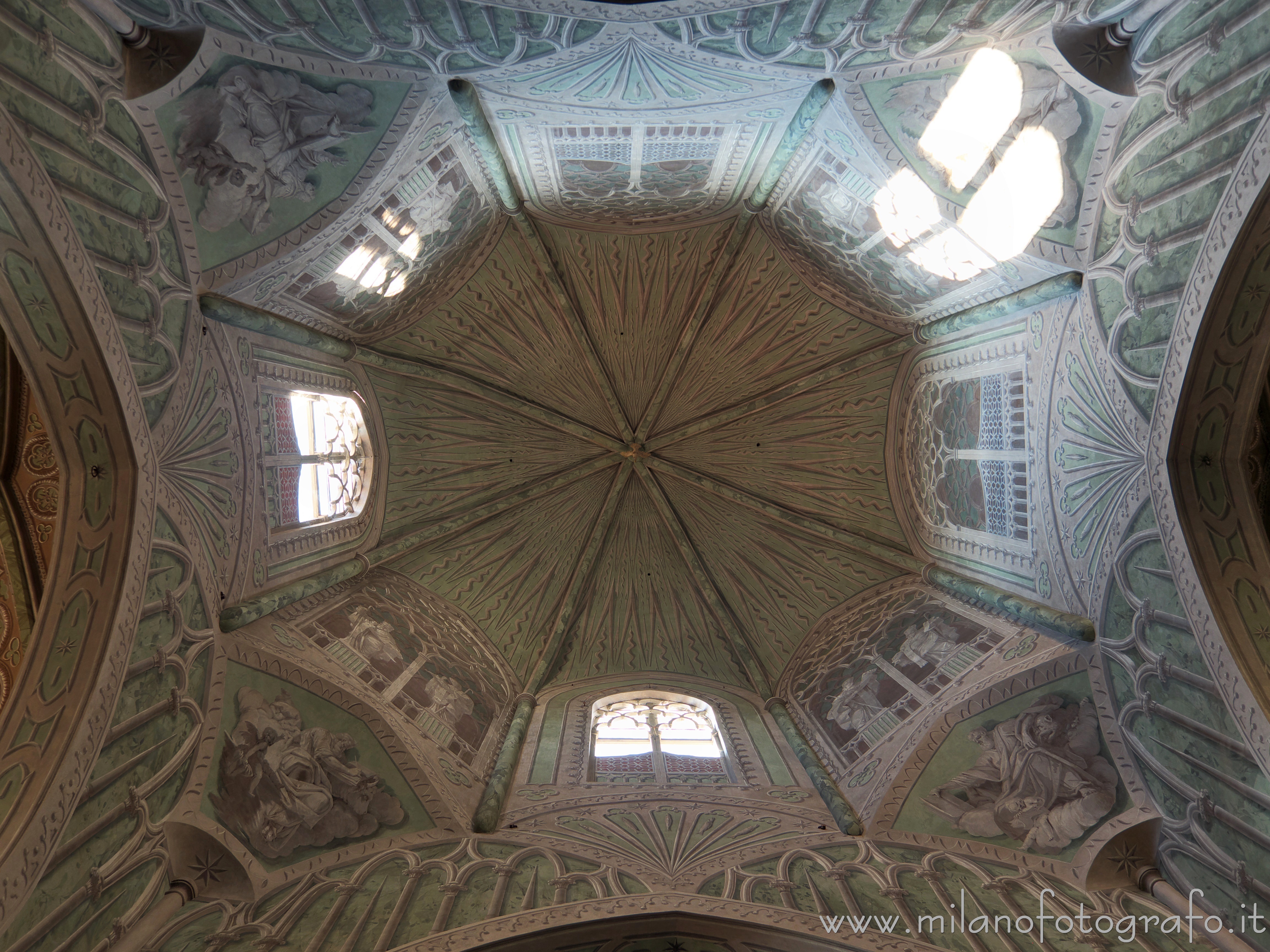 Biella (Italy) - Interior of the dome of the Cathedral of Biella - Full resolution picture